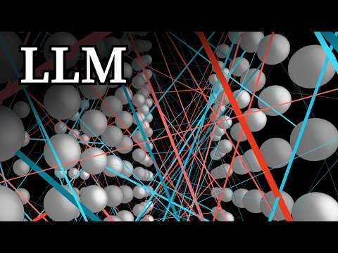 3Blue1Brown video thumbnail for a short explanation of large language models.